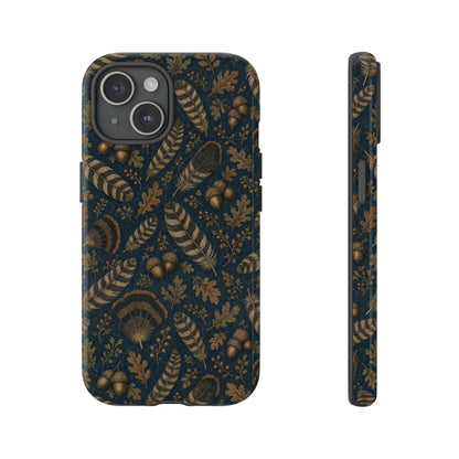 Navy Feathers Tough Case