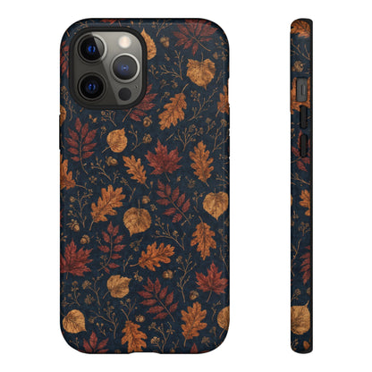 Navy Oak Leaf Tough Case