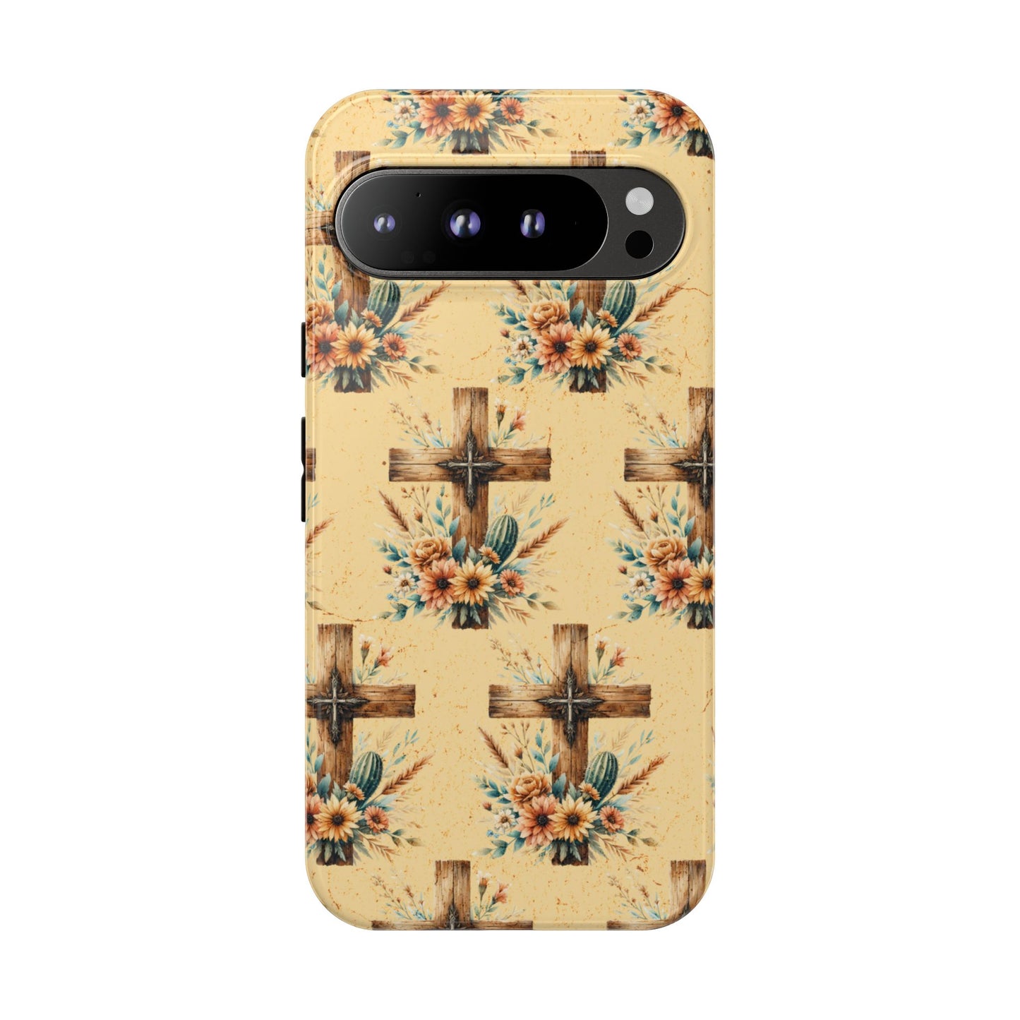 Floral Crosses Tough Case