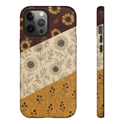 Sunflower Burgundy Swaths Tough Case