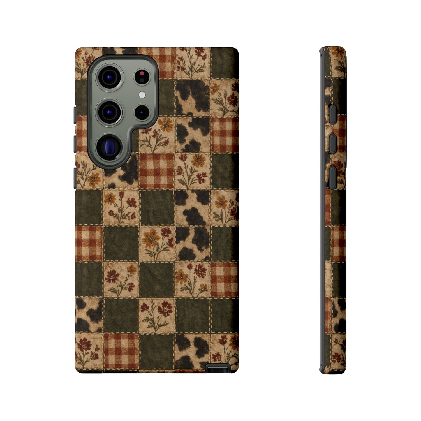 Autumn Plaid Patchwork Tough Case