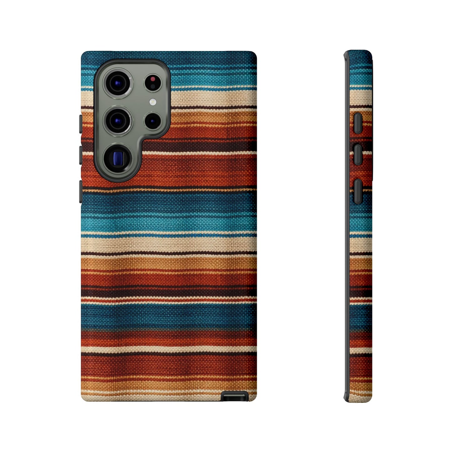 Turquoise + Orange Serape Tough Case