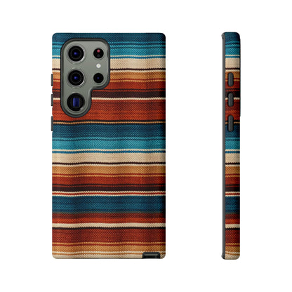 Turquoise + Orange Serape Tough Case