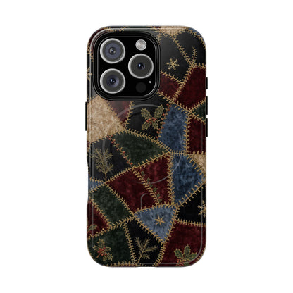 Winter Crazy Quilt Magnetic Case