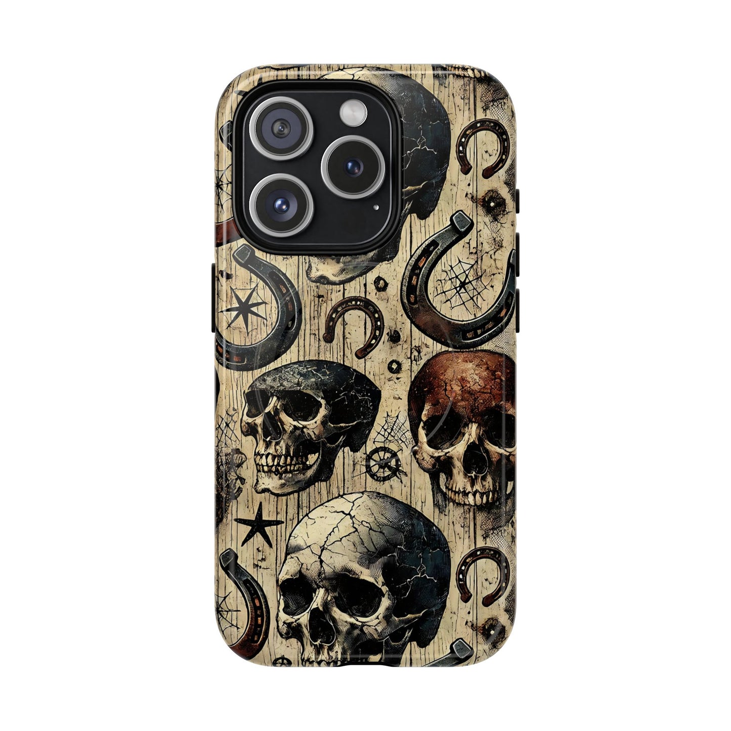 Skulls and Horseshoes Magnetic Case