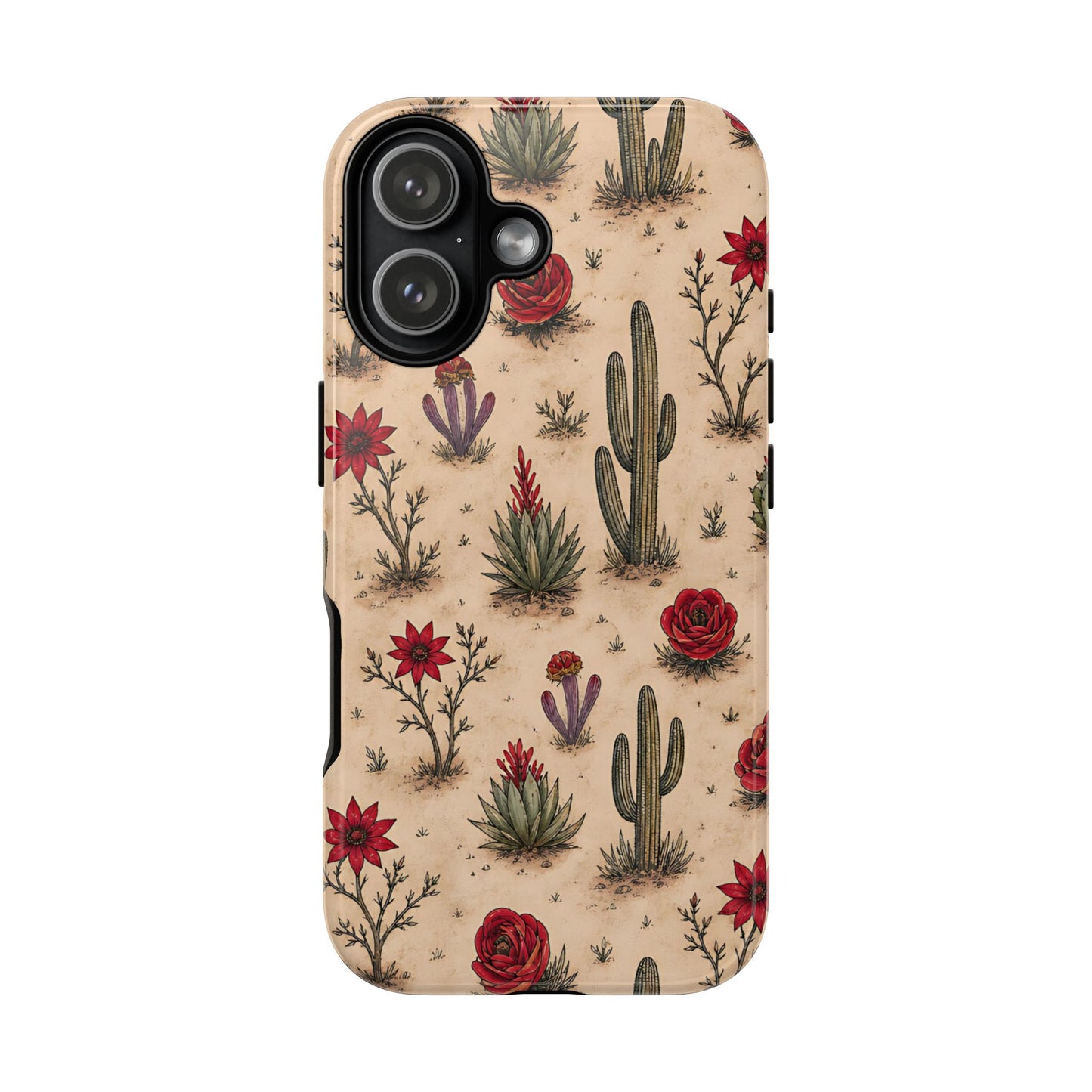 Red Bloom Desert Tough Case