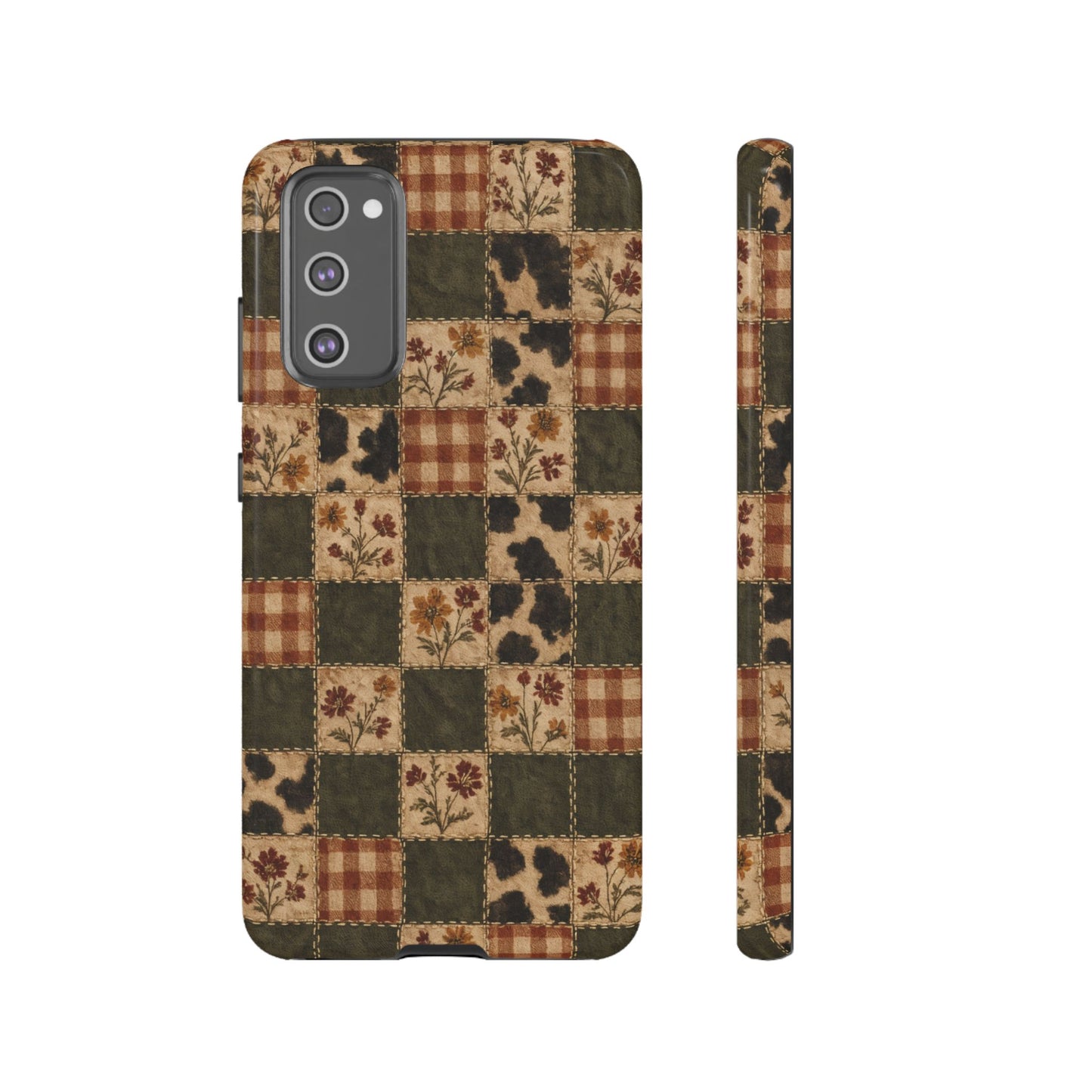 Autumn Plaid Patchwork Tough Case