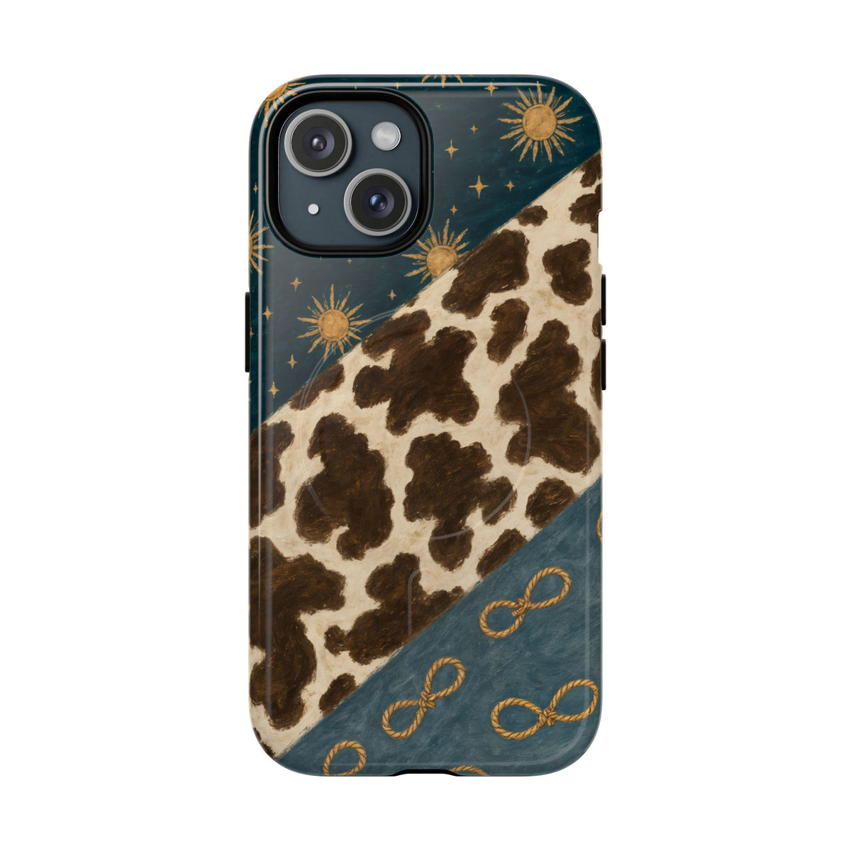 Sunburst Cowhide Swath Magnetic Case