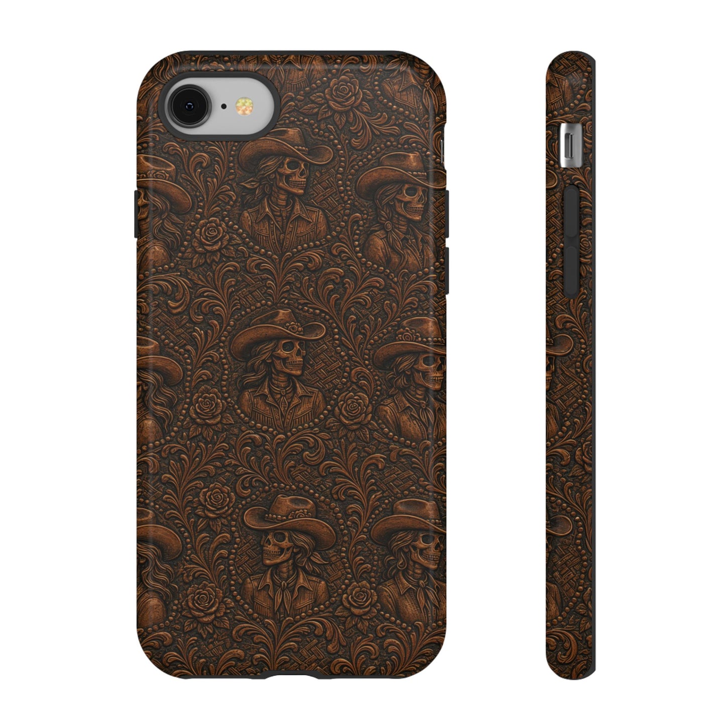 Tooled Skeleton Cowgirl Tough Case