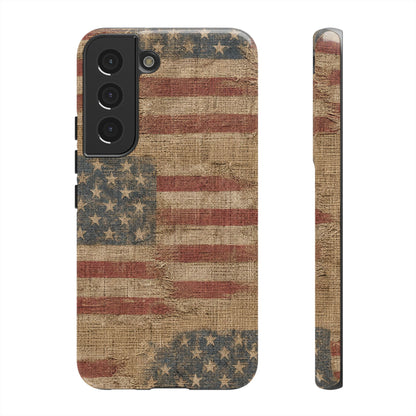 Burlap Flag Tough Case