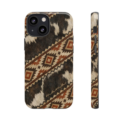 Cowhide Aztec Mama Tough Case
