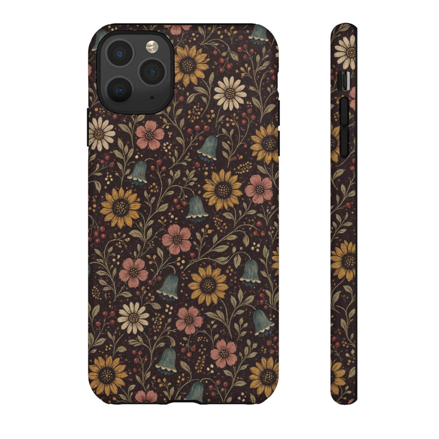 Plum Folk Floral Tough Case