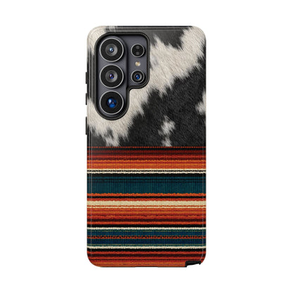 Cowhide + Serape Stripe Tough Case