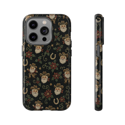 Stitched Cowboy Santa Tough Case