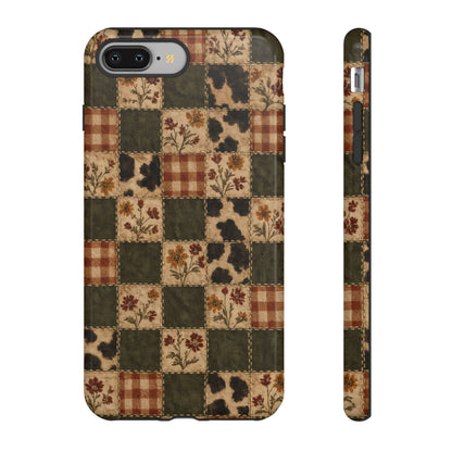 Autumn Plaid Patchwork Tough Case