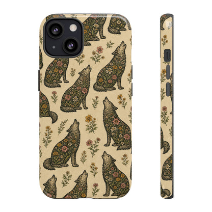 Floral Wolf Tough Case