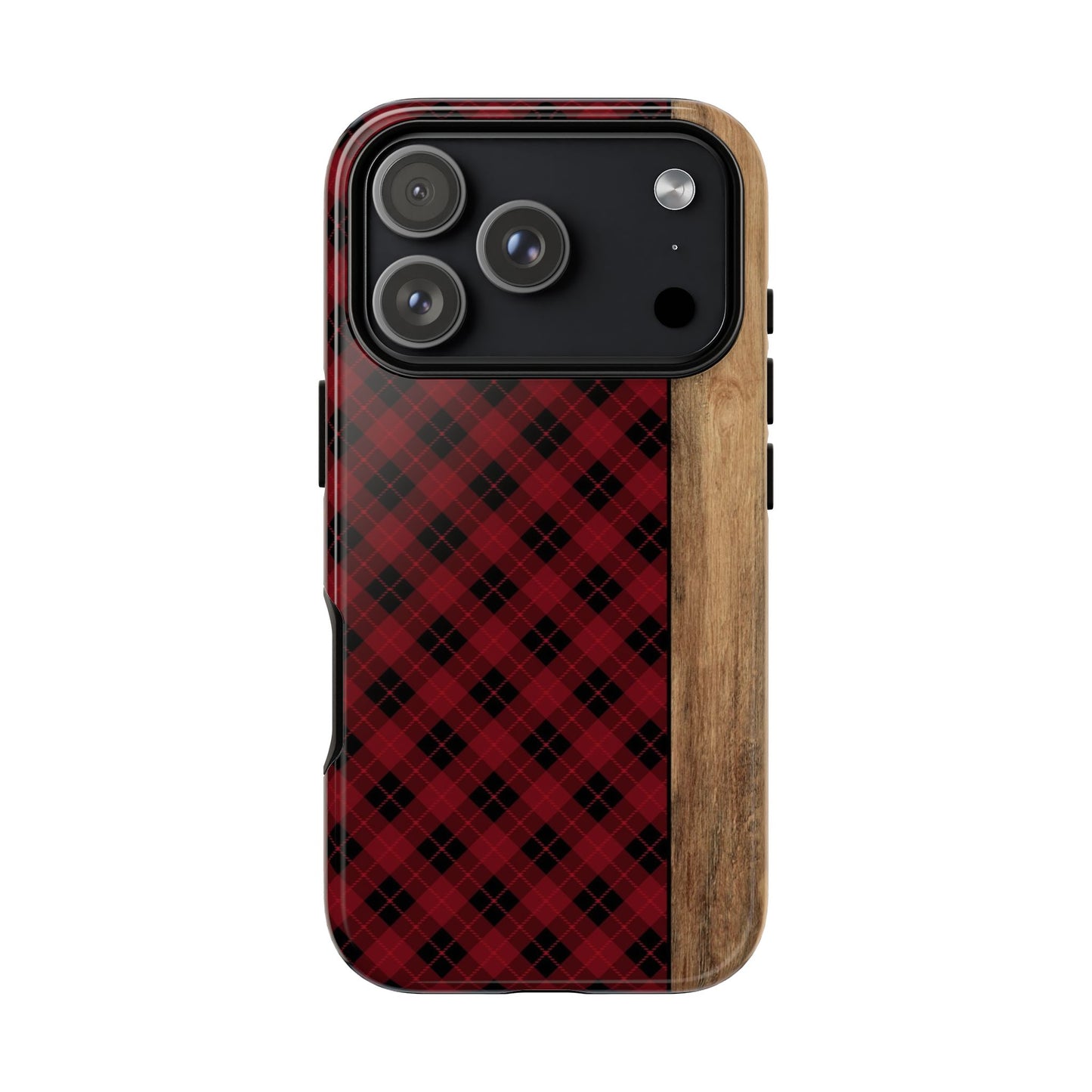 Red Plaid Tough Phone Case