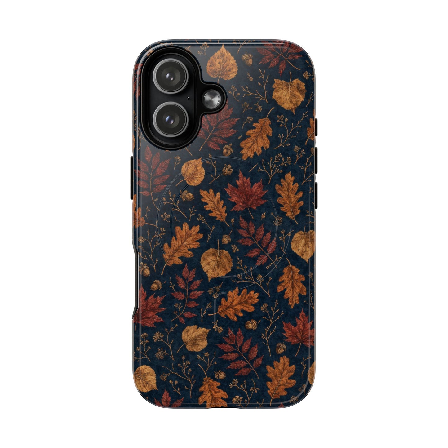Navy Oak Leaf Magnetic Case