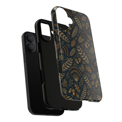 Navy Feathers Tough Case