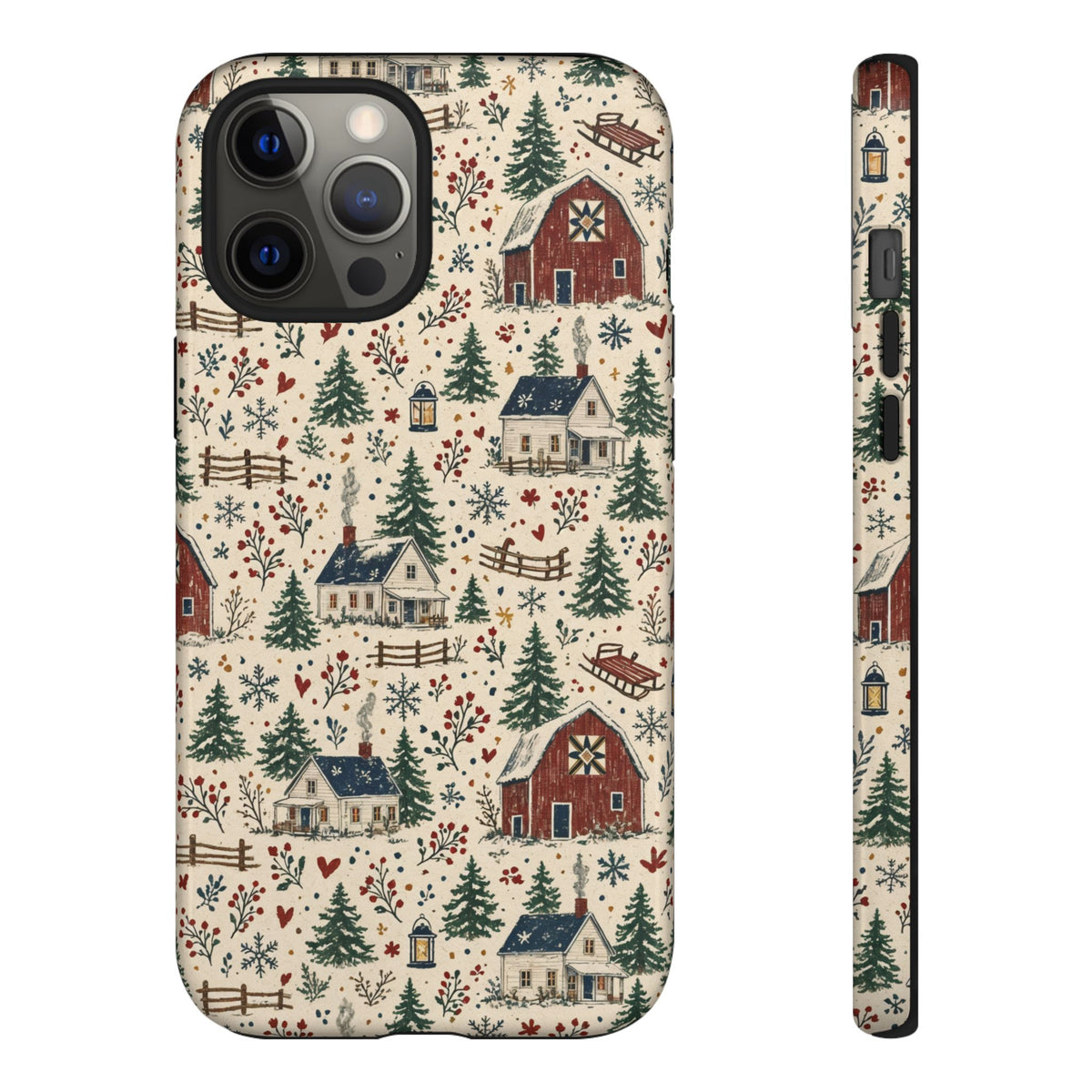 Snowy Farmstead Tough Case
