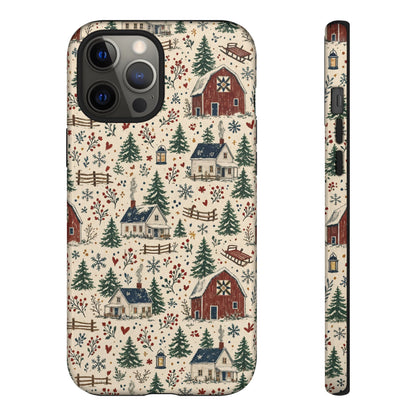 Snowy Farmstead Tough Case