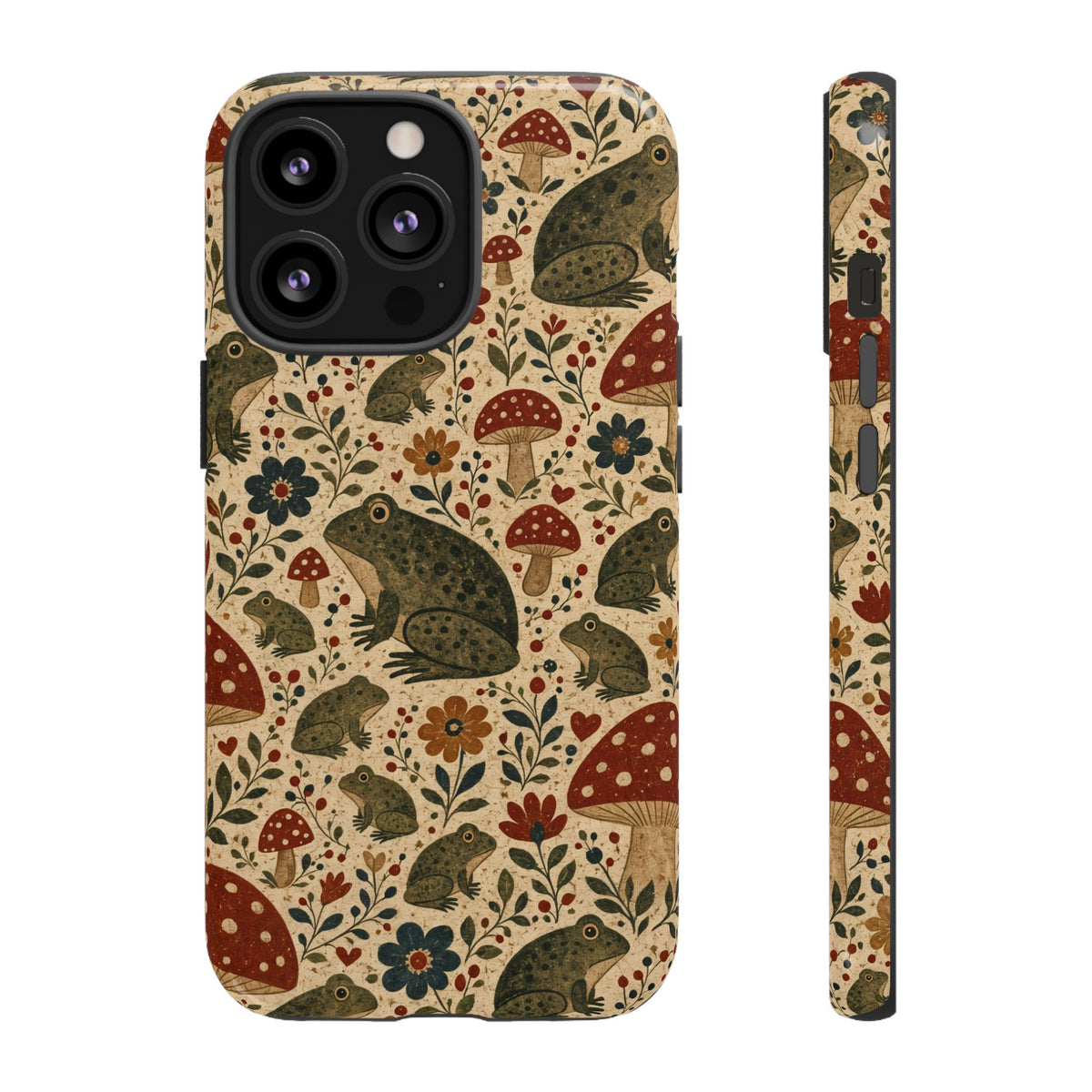 Folk Frog Toadstool Tough Case
