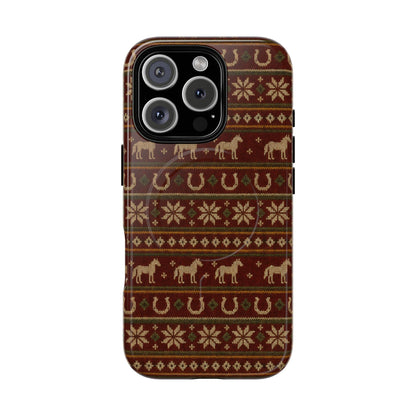 Fair Isle Horses Magnetic Case