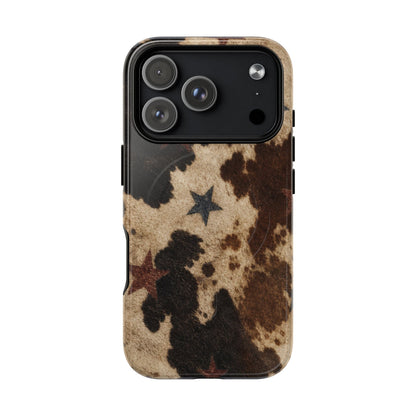 Stars And Cowhide Magnetic Case