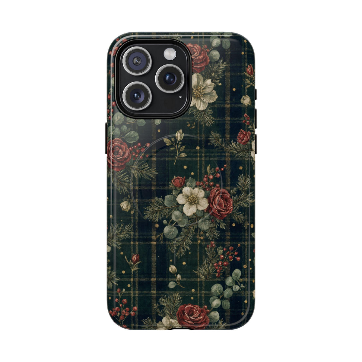 Tartan Roses Magnetic Case