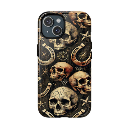 Skulls Horseshoes Dark Magnetic Case