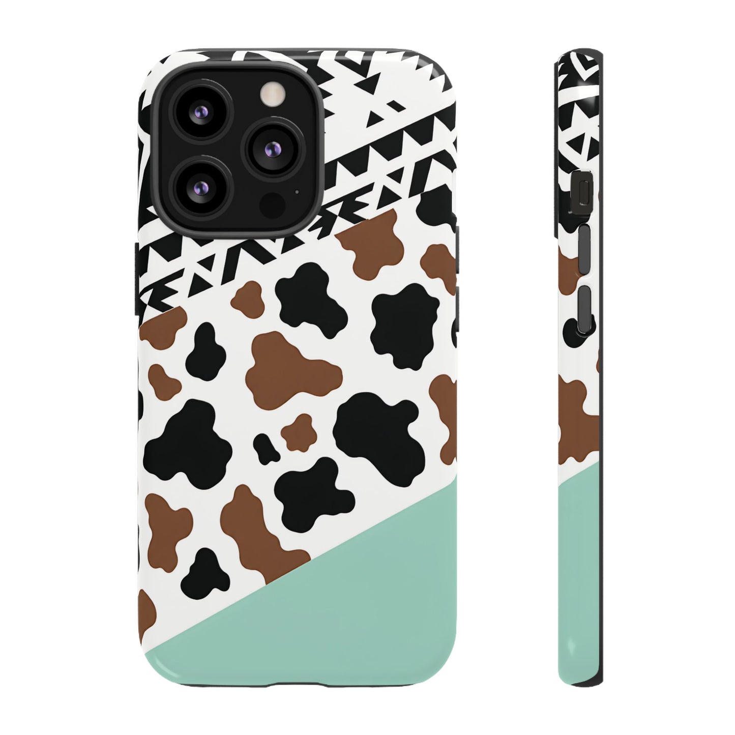Mint Aztec Cowhide Tough Case