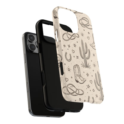 Cowgirl Doodles Magnetic Case