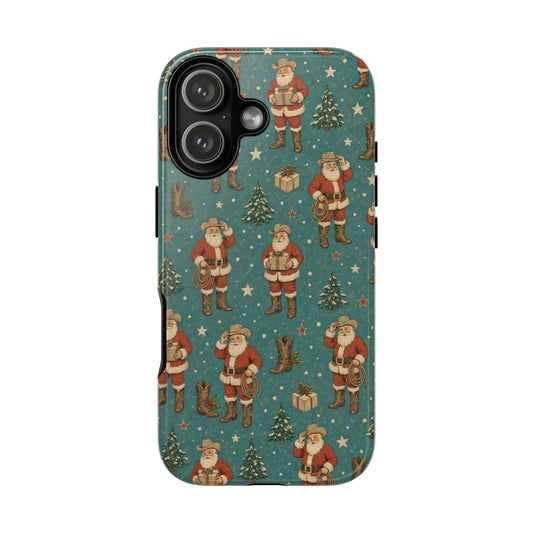 Retro Cowboy Santa Tough Case