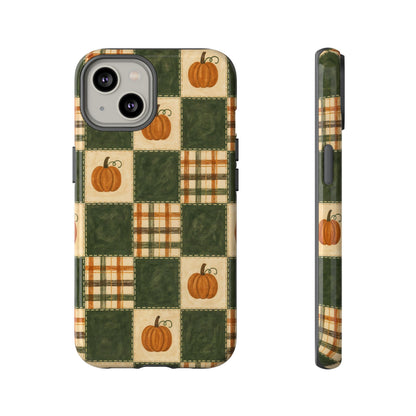 Pumpkin Check Quilt Tough Case