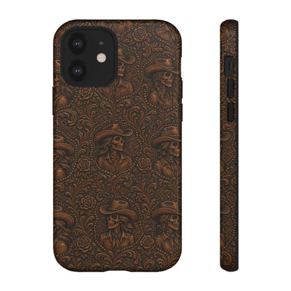 Tooled Skeleton Cowgirl Tough Case