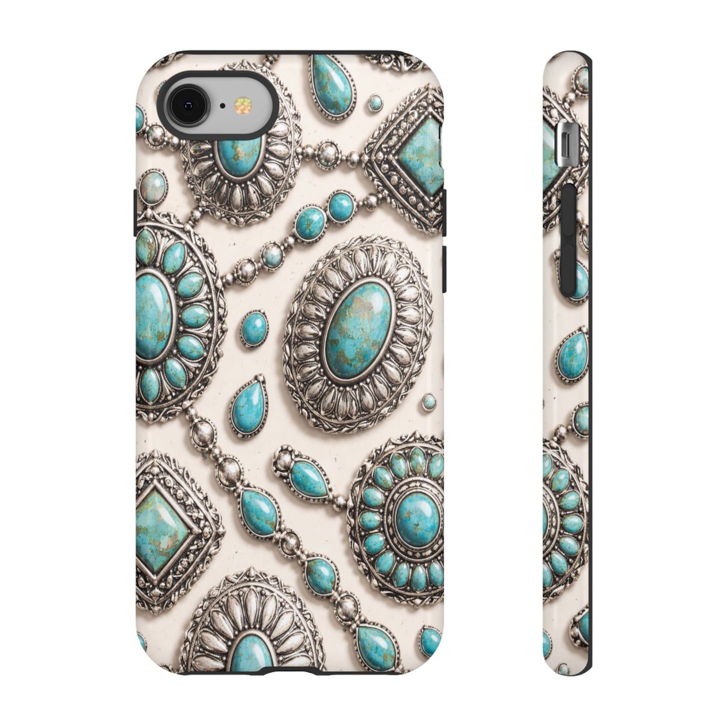 Turquoise Silver Concho Tough Case