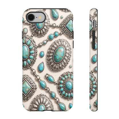 Turquoise Silver Concho Tough Case