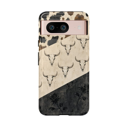Bull Skull Rose Tough Case