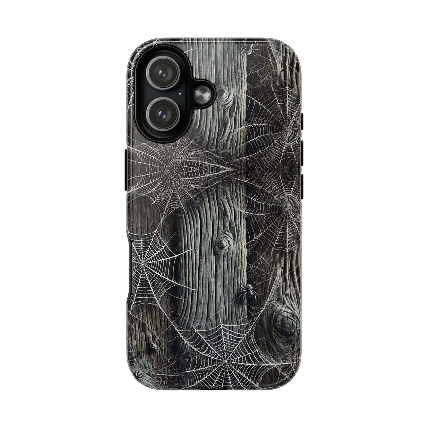 Spiderwebs Barnwood Magnetic Case