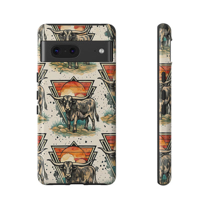 Retro Longhorn Tough Case