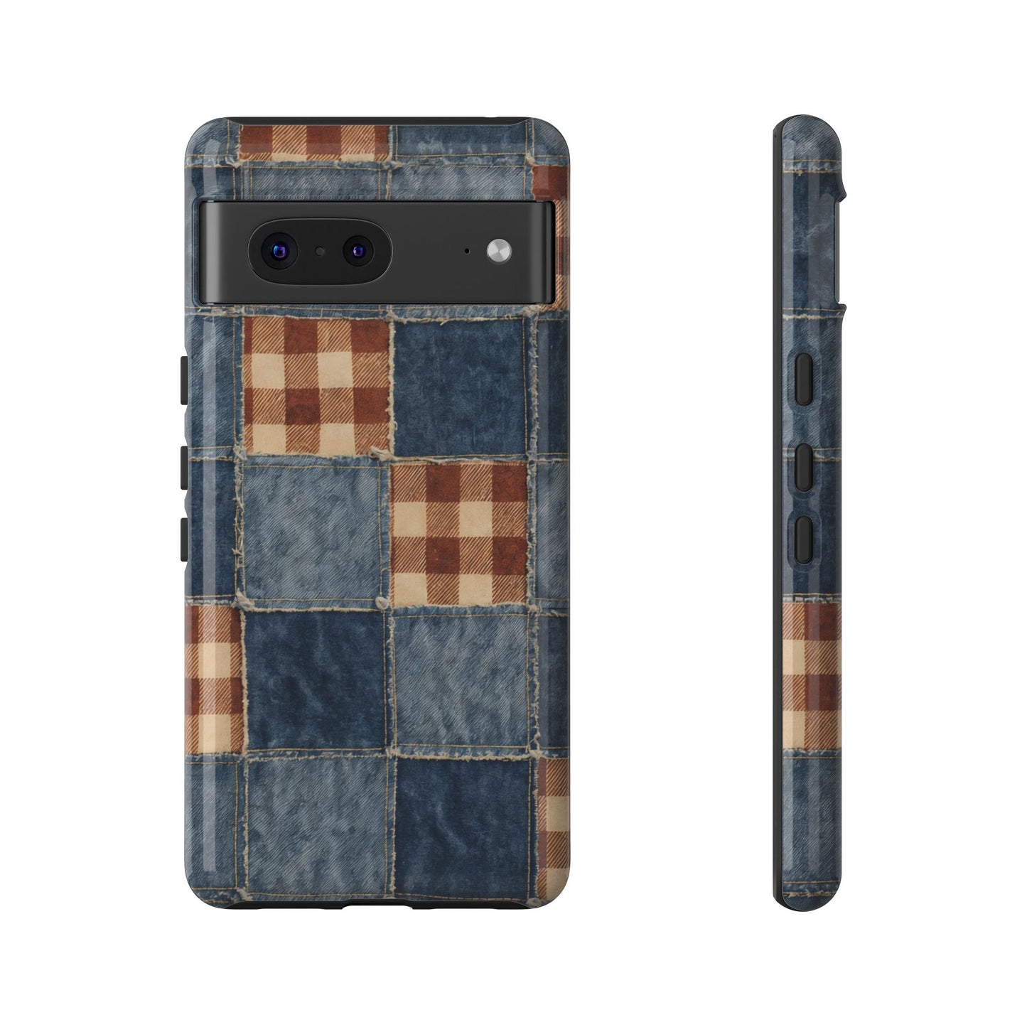 Denim Patchwork Tough Case