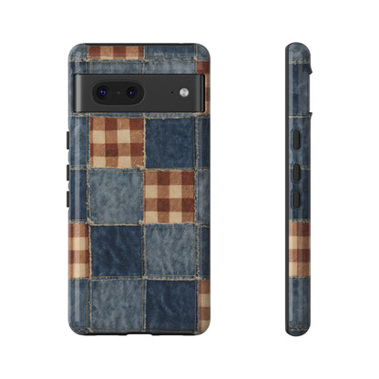 Denim Patchwork Tough Case