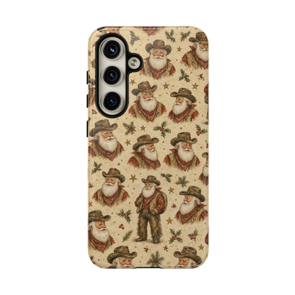 Cowboy Santa Portraits Tough Case