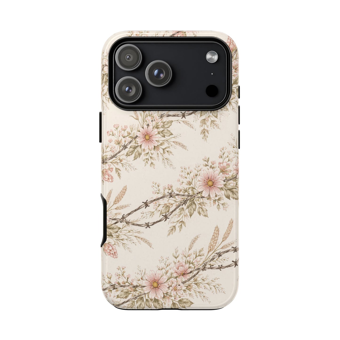 Floral Barbed Wire Tough Case
