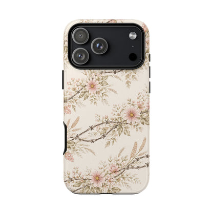 Floral Barbed Wire Tough Case