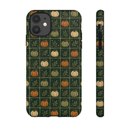 Green Pumpkin Check Tough Case
