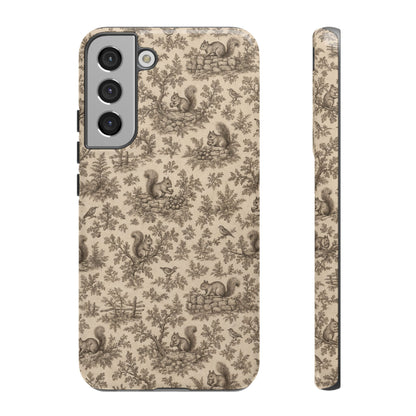 Squirrel Toile Tough Case