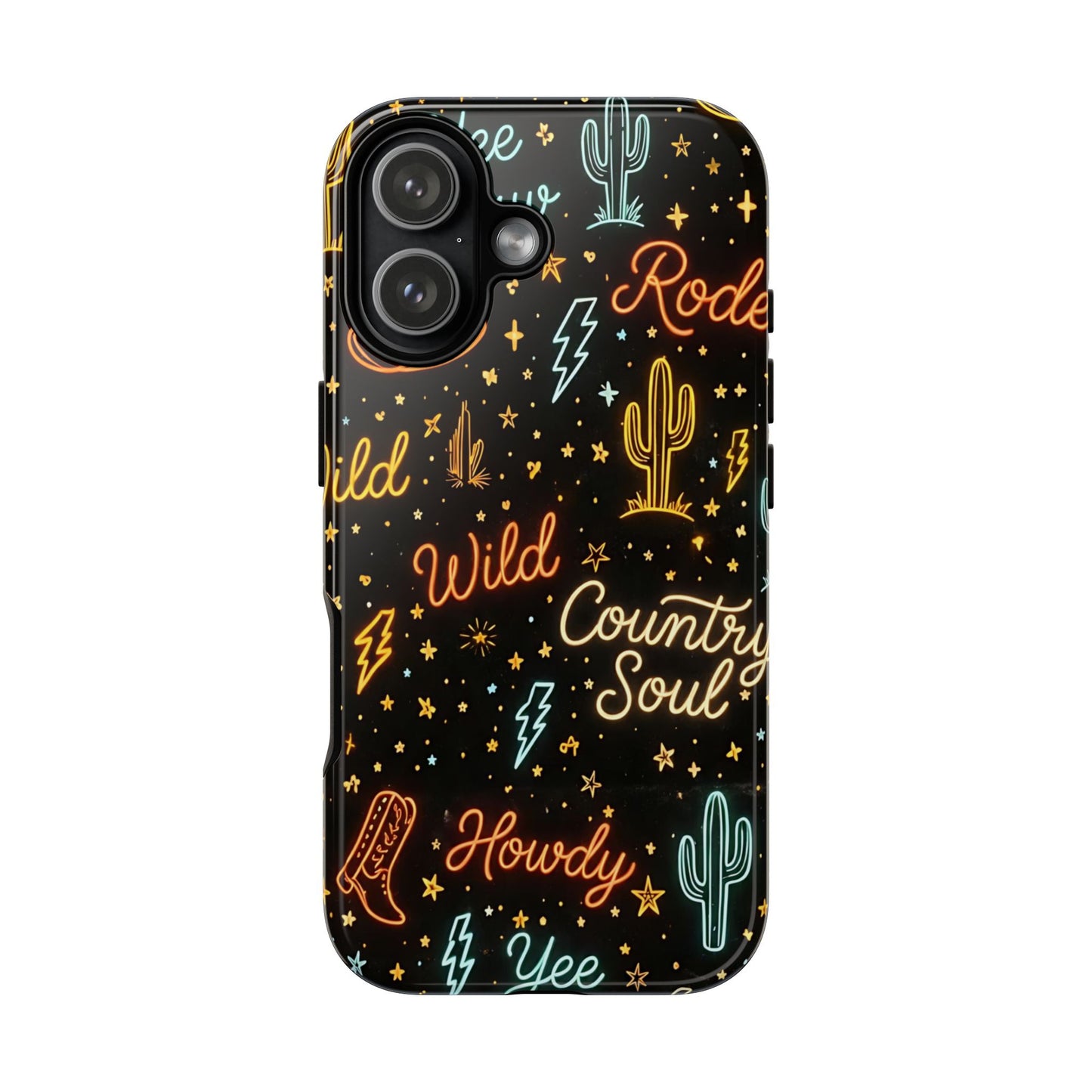 Neon Western Script Tough Case