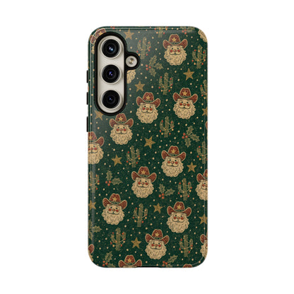 Santa Block Print Tough Case