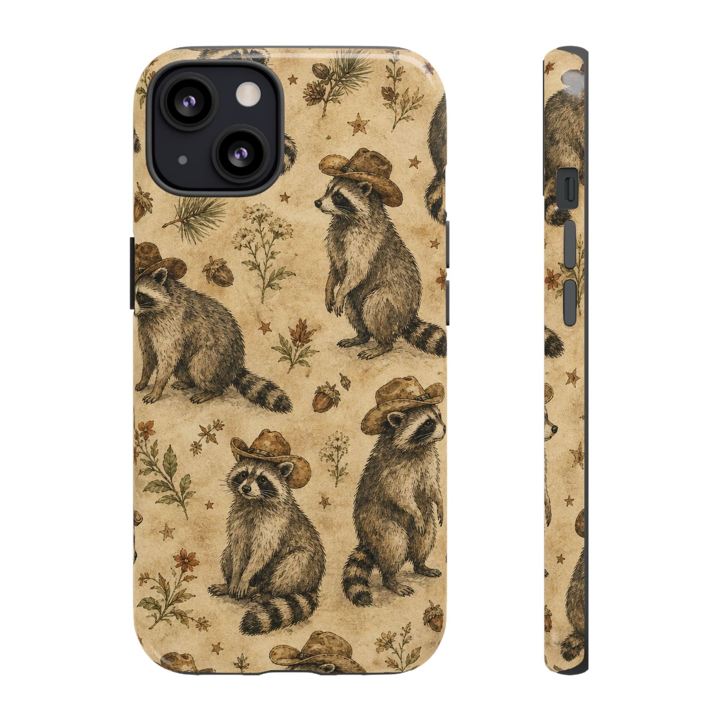 Painted Raccoon Tough Case